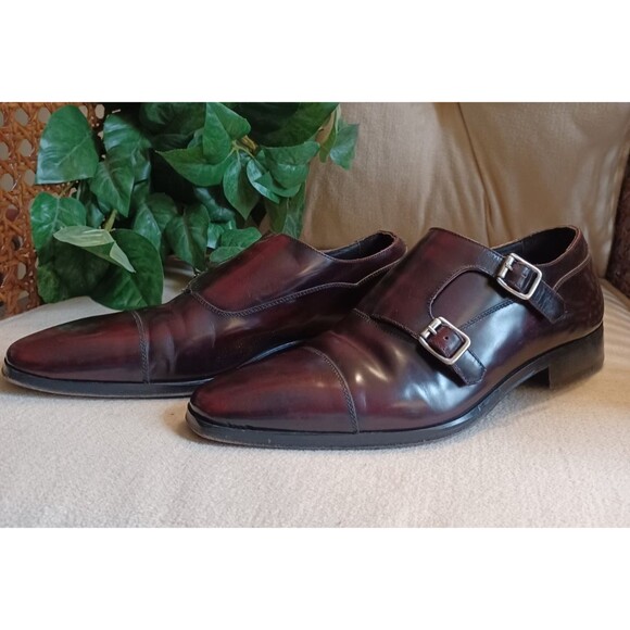 Paul Frederick Mens Shoes Sz 8.5 Double Monk Strap Dress